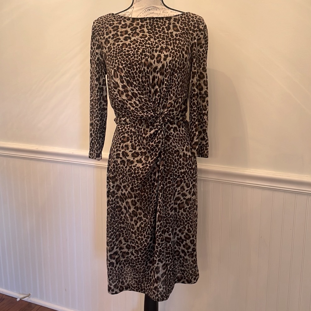 NWT New Directions Cheetah Print Dress size 14